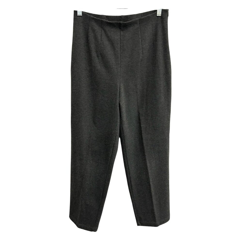 Studio Works Petite Womens Charcoal Gray Ankle Pants Sz Medium Petite